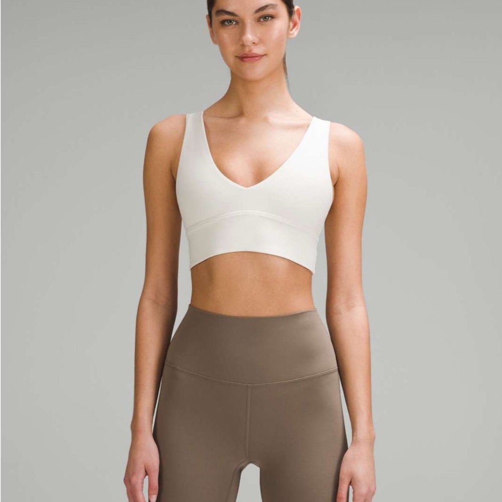 Lululemon Align V-Neck Bra *Light Support, A/B Cup Bone
